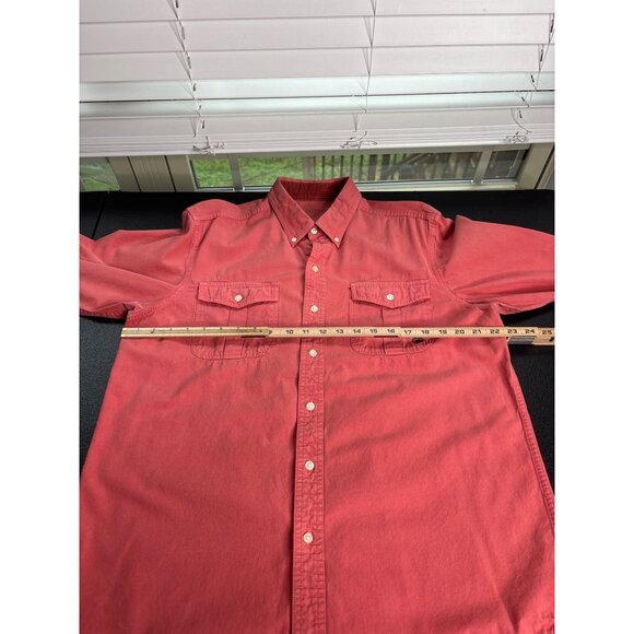 Southern Proper Men's Washed Red Long Sleeves Button-Down Henning Shirt L - Picture 8 of 10